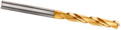 Kennametal - 13.08mm 135° Solid Carbide Jobber Drill - Multilayer TiCN Finish, Right Hand Cut, Spiral Flute, Straight Shank, 124mm OAL, Standard Point - Industrial Tool & Supply