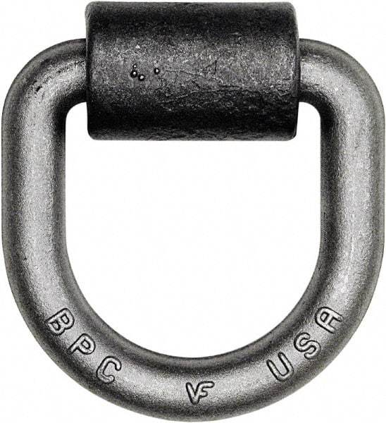 Buyers Products - Steel D-Ring with Integral Bracket - 4-1/2" Long, Gray, For Use with Cargo Control - Industrial Tool & Supply