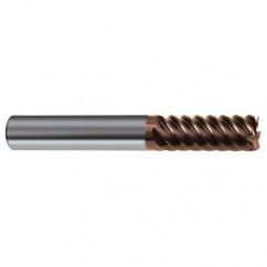 5/8" Dia. - 3-1/2" OAL - 45° Helix Nano-SI Carbide End Mill - 6 FL - Industrial Tool & Supply