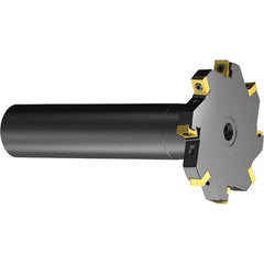 Sandvik Coromant - 0.3937" Cutting Width, 0.7087" Depth of Cut, 63/64" Hole Diam, 6 Tooth Indexable Slotting Cutter - Right Hand Cutting Direction - Industrial Tool & Supply