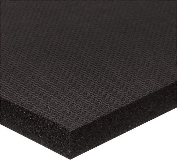 Value Collection - 3/8" Thick x 36" Wide x 9' Long Black Closed Cell EVA Foam Rubber Roll - Stock Length, Plain Back, -70°F to 160°F - Industrial Tool & Supply