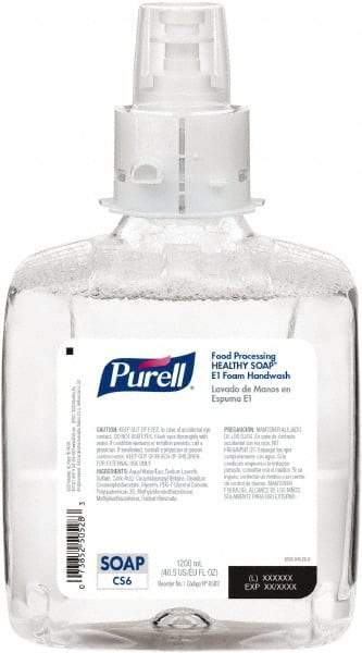 PURELL - 1,200 mL Bottle Foam Soap - Clear, Fragrance Free Scent - Industrial Tool & Supply