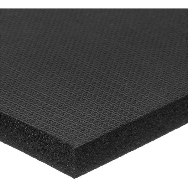 Value Collection - 2' Long x 12" Wide x 1" Thick, Neoprene Sheet Gasketing - 100 Max psi, Black - Industrial Tool & Supply