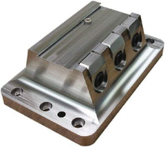 Raptor Workholding - 2-3/4" Jaw Width, 10" High x 10" Long x 8" Wide Dovetail Vise - For Use with 4 & 5 Axis Workholding Systems - Industrial Tool & Supply