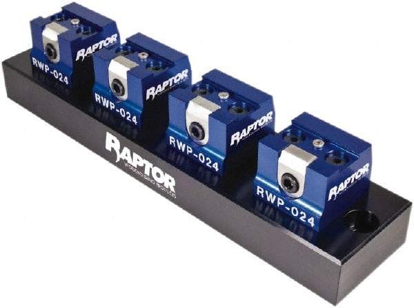Raptor Workholding - 3/4" Jaw Width, 2-7/8" High x 13" Long x 4" Wide Dovetail Vise - For Use with 4 & 5 Axis Workholding Systems - Industrial Tool & Supply