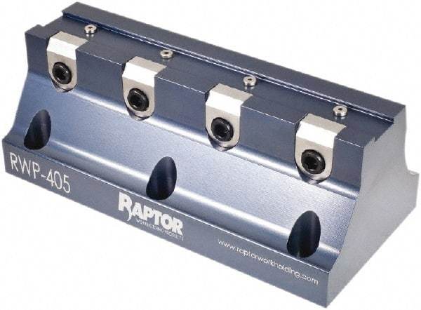 Raptor Workholding - 3/4" Jaw Width, 3" High x 8" Long x 3.8" Wide Dovetail Vise - For Use with 4 & 5 Axis Workholding Systems - Industrial Tool & Supply