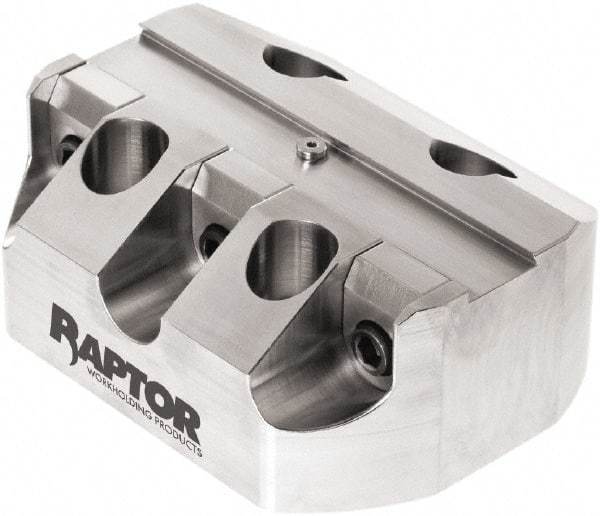 Raptor Workholding - 3/4" Jaw Width, 2" High x 5" Long x 3.9" Wide Dovetail Vise - For Use with 4 & 5 Axis Workholding Systems - Industrial Tool & Supply
