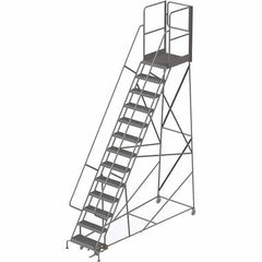TRI-ARC - Rolling & Wall Mounted Ladders & Platforms Type: Rolling Warehouse Ladder Style: Rolling Platform Ladder - Industrial Tool & Supply