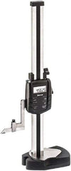 Starrett - 12" Electronic Height Gage - 0.0005" Resolution, Accurate to .0001", LCD Display, RS-232 Data Output - Industrial Tool & Supply