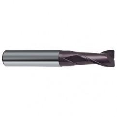 3/8 Dia. x 2-1/2 Overall Length 2-Flute Square End Solid Carbide SE End Mill-Round Shank-Center Cut-Firex - Industrial Tool & Supply