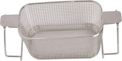 CREST ULTRASONIC - Stainless Steel Parts Washer Basket - 5.177" High, Use with Parts Washers - Industrial Tool & Supply