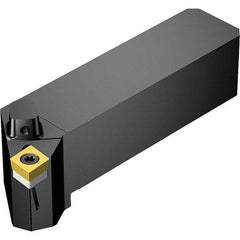 Sandvik Coromant - Left Hand Cut, -5° Lead Angle, 25mm Shank Height x 25mm Shank Width, Neutral Rake Indexable Turning Toolholder - CCMT 09 T3 08 Insert Compatibility, Series CoroTurn 107 - Industrial Tool & Supply