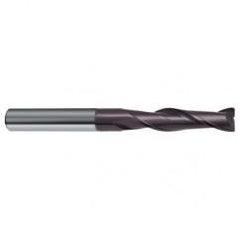 1/2 Dia. x 4-1/2 Overall Length 2-Flute Square End Solid Carbide SE End Mill-Round Shank-Center Cut-Firex - Industrial Tool & Supply