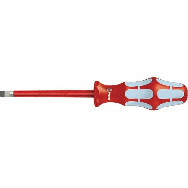 Wera - 3-1/8" Blade Length Insulated Screwdriver - 137mm OAL - Industrial Tool & Supply