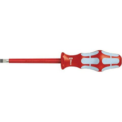 Wera - 3-1/8" Blade Length Insulated Screwdriver - 137mm OAL - Industrial Tool & Supply