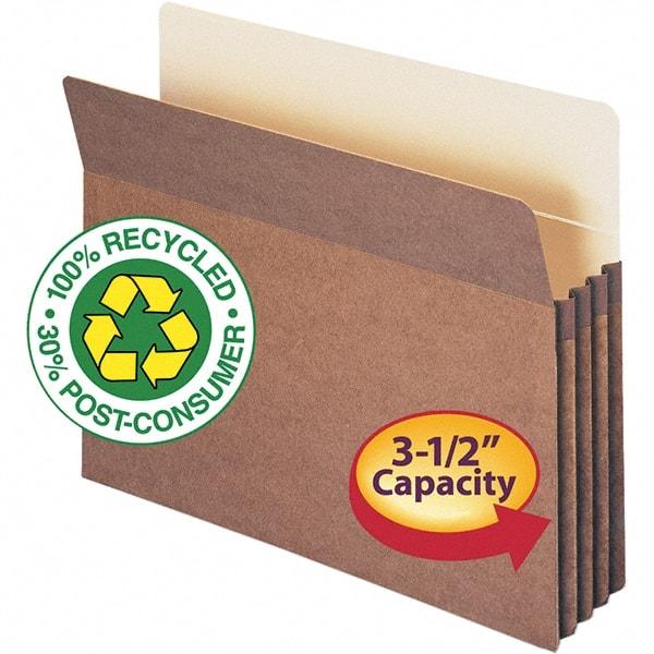 SMEAD - 11-3/4 x 9-1/2", Letter Size, Redrope, Expansion Folders - Straight Tab Cut Location - Industrial Tool & Supply