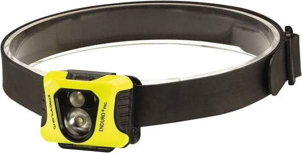 Streamlight - White LED Bulb, 200 Lumens, Hands-free Flashlight - Yellow Polycarbonate Body, 3 AAA Alkaline Batteries Included - Industrial Tool & Supply