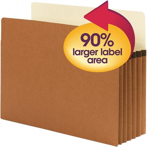 SMEAD - 11-3/4 x 9-1/2", Letter Size, Redrope, Expansion Folders - Industrial Tool & Supply