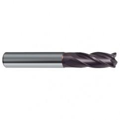 3/8 Dia. x 2-1/2 Overall Length 4-Flute Square End Solid Carbide SE End Mill-Round Shank-Center Cut-Firex - Industrial Tool & Supply