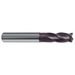 1/8 Dia. x 1-1/2 Overall Length 4-Flute Square End Solid Carbide SE End Mill-Round Shank-Center Cut-Firex - Industrial Tool & Supply