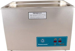 CREST ULTRASONIC - Bench Top Water-Based Ultrasonic Cleaner - 7 Gal Max Operating Capacity, Stainless Steel Tank, 14-1/2" High x 21" Long x 12-3/4" Wide, 230 Input Volts - Industrial Tool & Supply