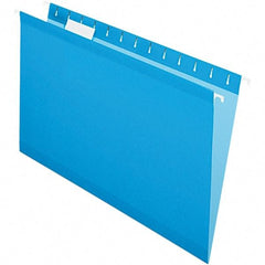 Pendaflex - 8-1/2 x 14", Legal, Blue, Hanging File Folder - 11 Point Stock, 1/5 Tab Cut Location - Industrial Tool & Supply