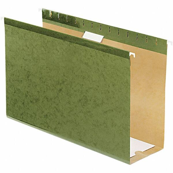 Pendaflex - 8-1/2 x 14", Legal, Standard Green, Hanging File Folder - 11 Point Stock, 1/5 Tab Cut Location - Industrial Tool & Supply