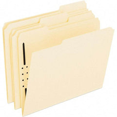 Pendaflex - 8-1/2 x 11", Letter Size, Manila, File Folders with Top Tab - Assorted Tab Cut Location - Industrial Tool & Supply