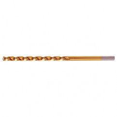 #29 RHS / RHC HSS-CO 8% (M42) 135 Degree Split Point Q-Cobalt Wide Land Parabolic Taper Length Drill - TiN - Industrial Tool & Supply