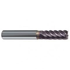 3/8" Dia. - 2-1/2" OAL - 45° Helix Firex Carbide End Mill - 6 FL - Industrial Tool & Supply