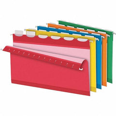 Pendaflex - 8-1/2 x 14", Legal, Assorted Colors, Hanging File Folder - 11 Point Stock, 1/6 Tab Cut Location - Industrial Tool & Supply