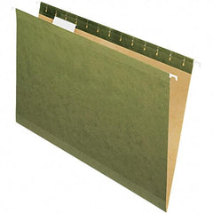 Pendaflex - 8-1/2 x 14", Legal, Standard Green, Hanging File Folder - 11 Point Stock, Straight Tab Cut Location - Industrial Tool & Supply