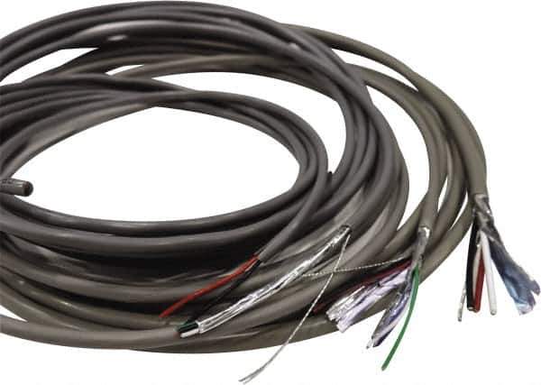 Made in USA - 18 AWG, 6 Wire, 1,000' OAL Unshielded Automation & Communication Cable - PVC Insulation, Bare Copper Conductor, 300 Volts, 0.222" OD - Industrial Tool & Supply