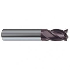 1/2 Dia. x 2-1/2 Overall Length 4-Flute Square End Solid Carbide SE End Mill-Round Shank-Center Cut-Firex - Industrial Tool & Supply