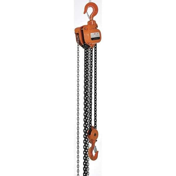 Vestil - 10,000 Lb Lifting Capacity, 20' Lift Height, Hand Hoist - Made from Chain - Industrial Tool & Supply