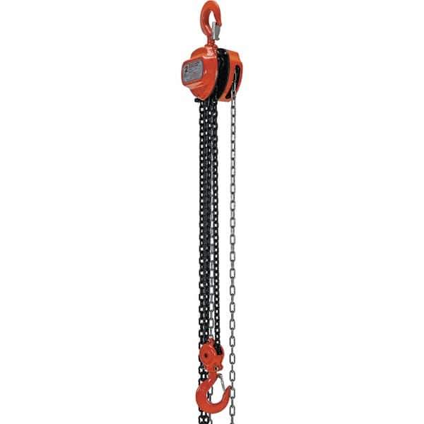 Vestil - 4,000 Lb Lifting Capacity, 10' Lift Height, Hand Hoist - Made from Chain - Industrial Tool & Supply