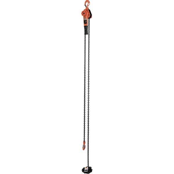 Vestil - 2,000 Lb Lifting Capacity, 20' Lift Height, Lever Hoist - Made from Chain - Industrial Tool & Supply