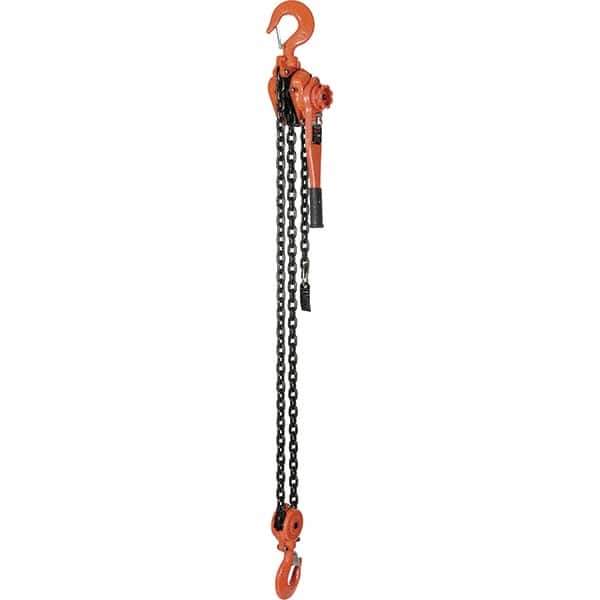 Vestil - 12,000 Lb Lifting Capacity, 5' Lift Height, Lever Hoist - Made from Chain - Industrial Tool & Supply