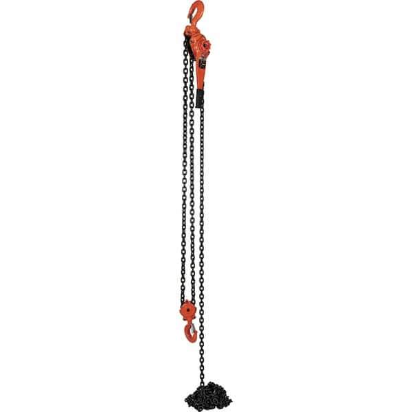 Vestil - 12,000 Lb Lifting Capacity, 20' Lift Height, Lever Hoist - Made from Chain - Industrial Tool & Supply