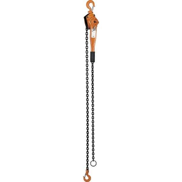Vestil - 3,000 Lb Lifting Capacity, 10' Lift Height, Lever Hoist - Made from Chain - Industrial Tool & Supply