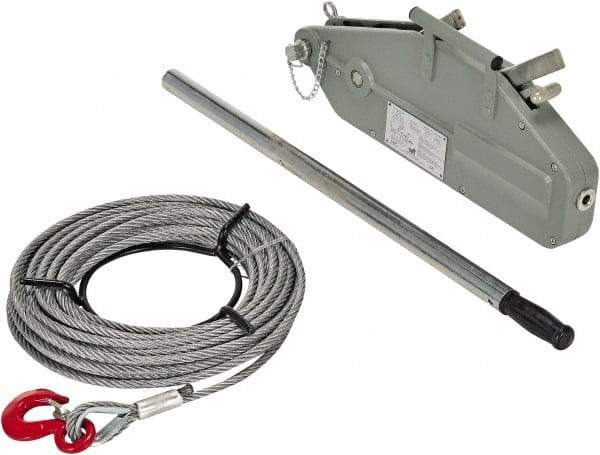 Vestil - 3,000 Lb Lifting Capacity, 60' Lift Height, Puller Hoist - Made from Wire Rope - Industrial Tool & Supply