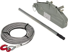 Vestil - 3,000 Lb Lifting Capacity, 60' Lift Height, Puller Hoist - Made from Wire Rope - Industrial Tool & Supply