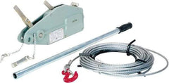 Vestil - 1,500 Lb Lifting Capacity, 60' Lift Height, Puller Hoist - Made from Wire Rope - Industrial Tool & Supply