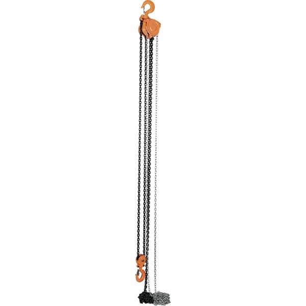 Vestil - 6,000 Lb Lifting Capacity, 20' Lift Height, Hand Hoist - Made from Chain - Industrial Tool & Supply