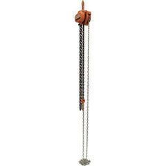 Vestil - 3,000 Lb Lifting Capacity, 10' Lift Height, Hand Hoist - Made from Chain - Industrial Tool & Supply