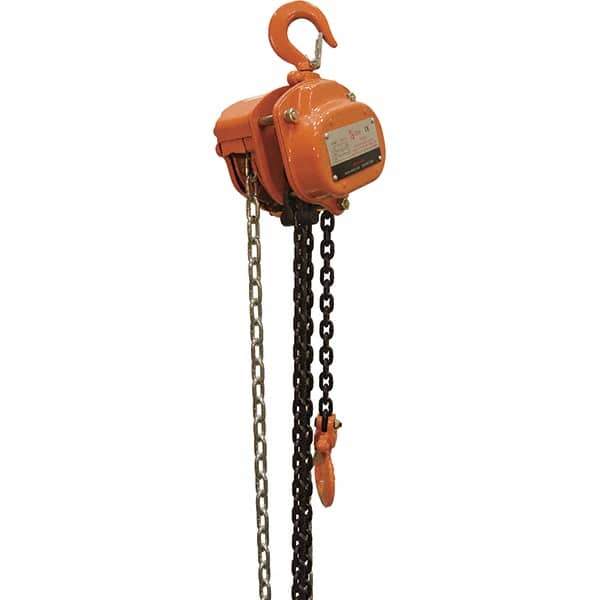 Vestil - 1,000 Lb Lifting Capacity, 15' Lift Height, Hand Hoist - Made from Chain - Industrial Tool & Supply