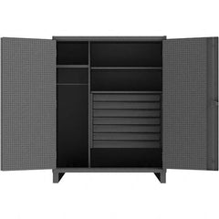 Durham - 3 Shelf 60 Bin Wardrobe Storage Cabinet - Industrial Tool & Supply