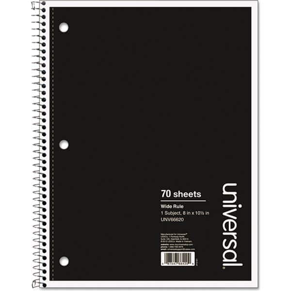 UNIVERSAL - Note Pads, Writing Pads & Notebooks Writing Pads & Notebook Type: Notebook Size: 10-1/2 x 8 - Industrial Tool & Supply