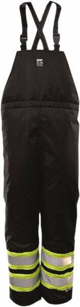 Viking - Size M, Black, Cold Weather Bib Overall - Hook & Loop Ankle - Industrial Tool & Supply