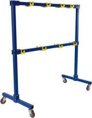Vestil - 2 Shelf, 1,000 Lb Capacity, Blue Gantry - 77-1/16" Wide x 76-11/16" High x 39" Deep - Industrial Tool & Supply